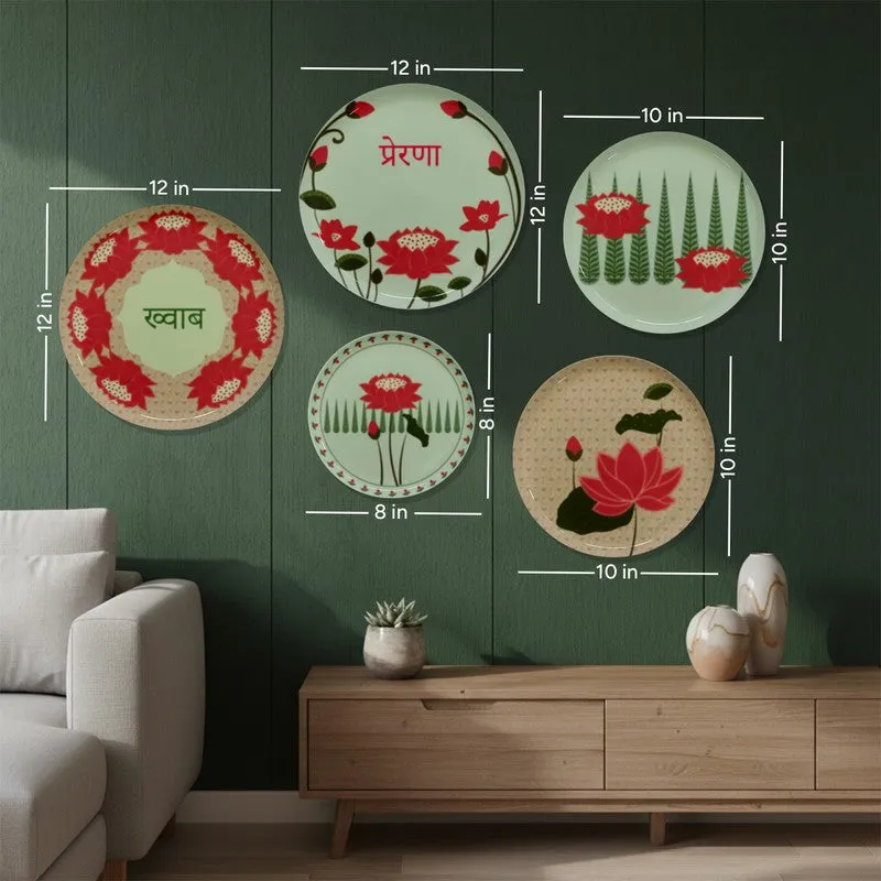 Petal Poetry Metal Wall Plates - Set Of Five media 11