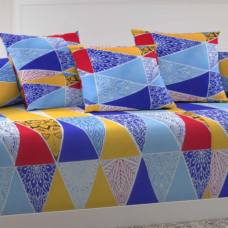 Linexa Printed Diwan Set - Six Piece Set media 4