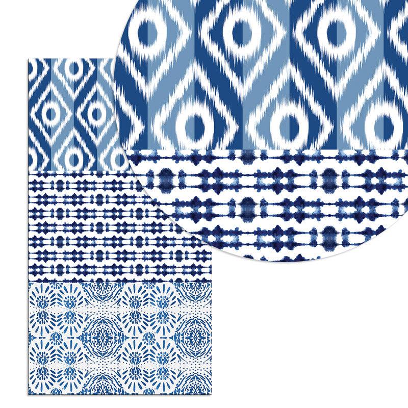 Indigo Ethnic Artisan Wall Art - Set Of Three media 6