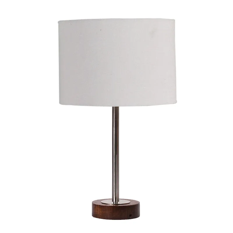 Cotin I Rodin Wooden Table Lamp - Grey,Silver,Brown media 4