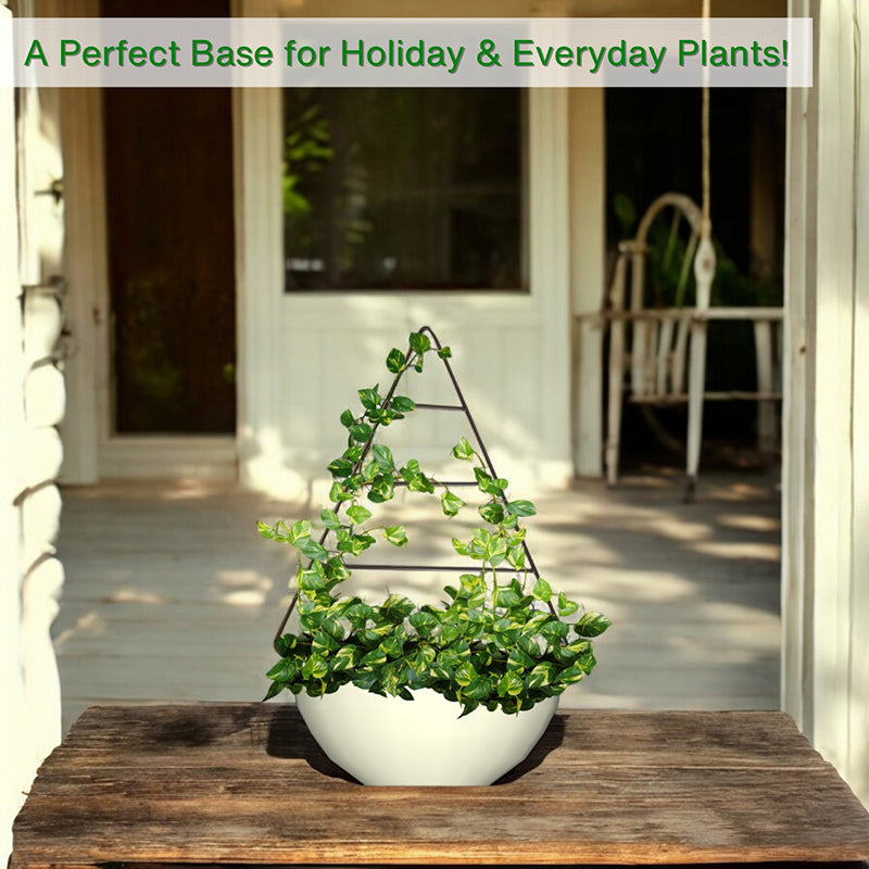 Polita Metal Trellis Planter Stand - Black media 5
