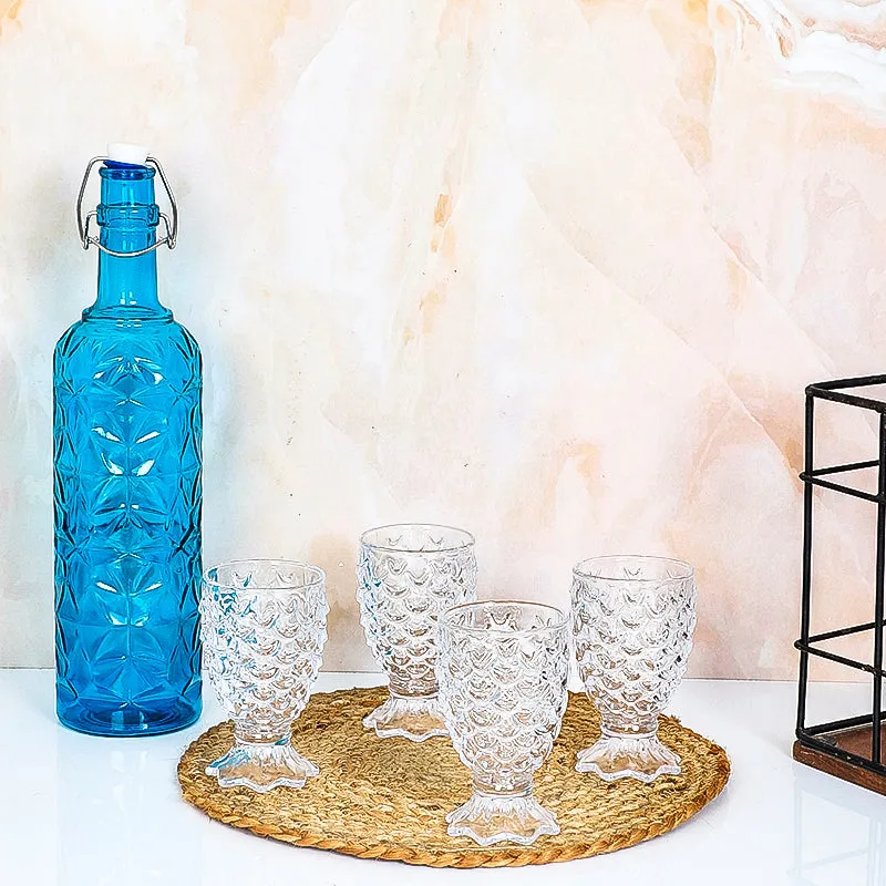 Raphae 1000 mL Water Bottle With 140 mL Glasses - Five Piece Set media 1