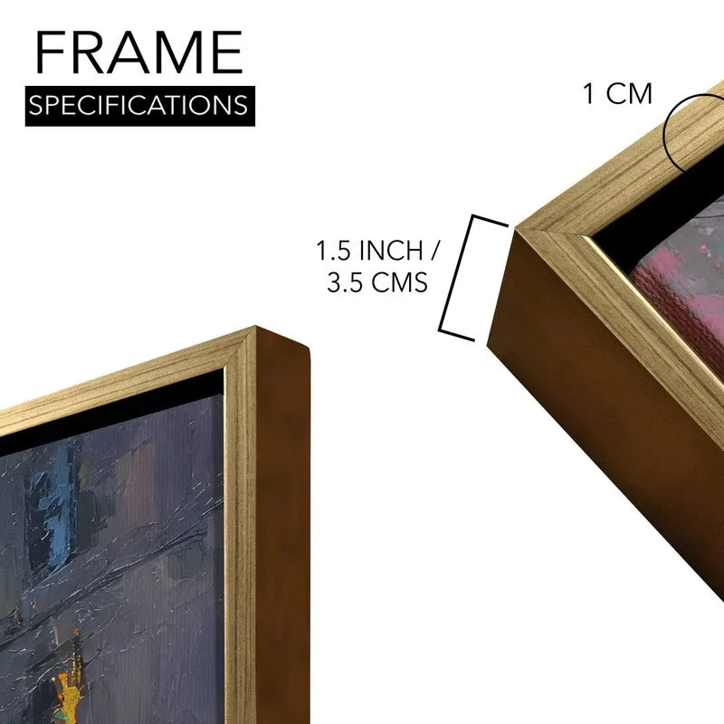 Lanterns & Jazz Canvas Wall Painting With Frame media 8