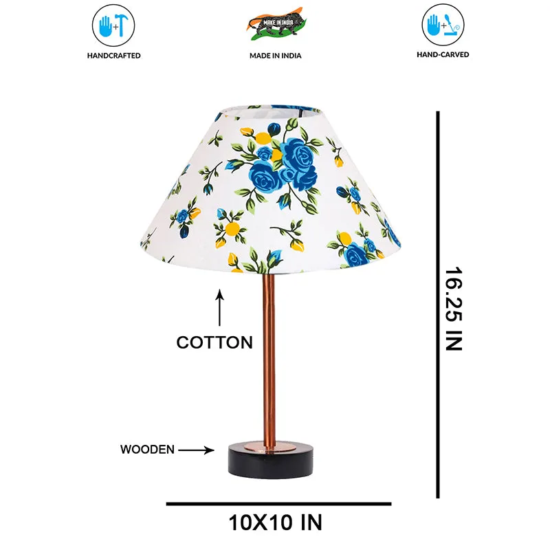 Fleur Cone Wooden Table Lamp - Multicolor media 7