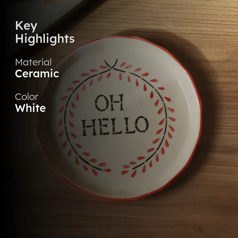 Oh Hello Ceramic Quarter Plate media 2