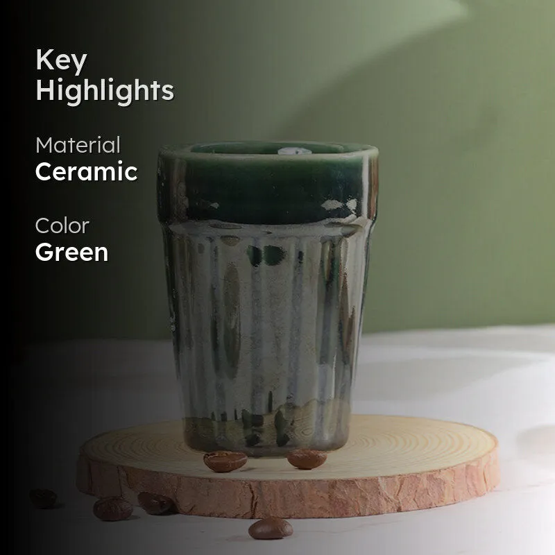 Nicoletta Ceramic Kulhad (Green) -150 mL media 2