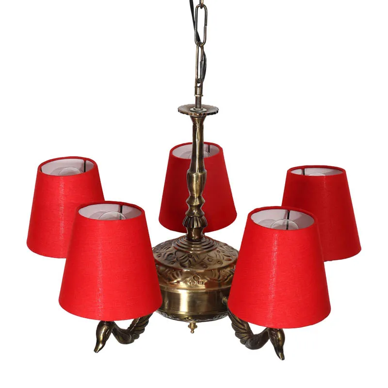 Devilish Conical Golden Antique Ceiling Lamp media 4