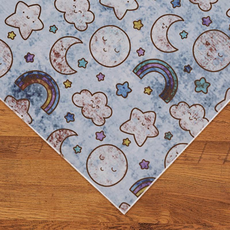 Lunar Light Lane Kids Polyester Anti-Skid Carpet - Sky Blue media 5
