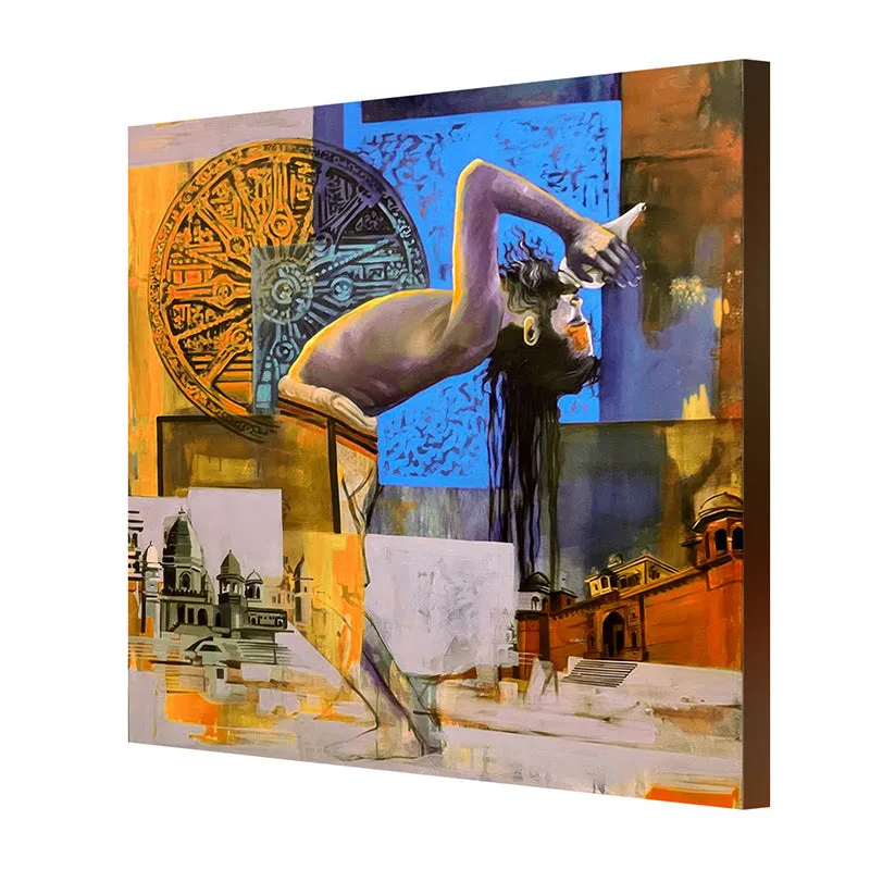 Spiritual Journey Poly Canvas Wall Painting media 5