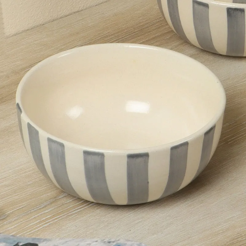 Ceramic Serving Bowls (Grey,White) - 700 mL media 4