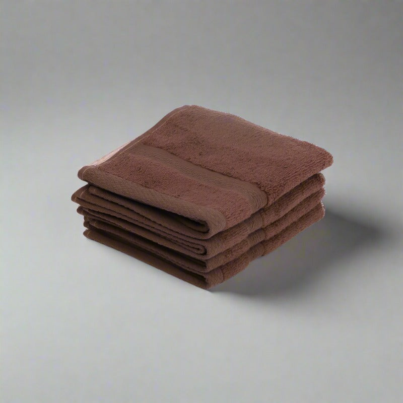 Miorah Face Towel (Beige) - Set Of Four