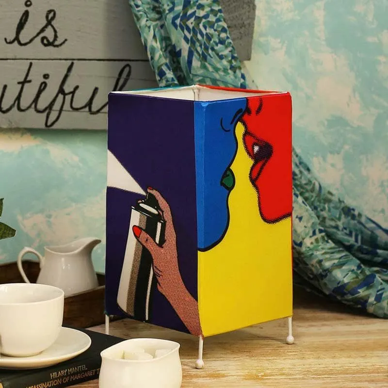 Dark Secrets Fabric Table Lamp - Multicolor media 3