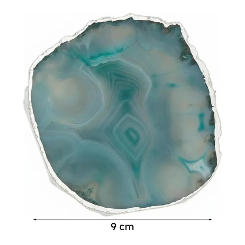 Vesto Brazilian Agate Coaster (Green) - Set Of Four media 7