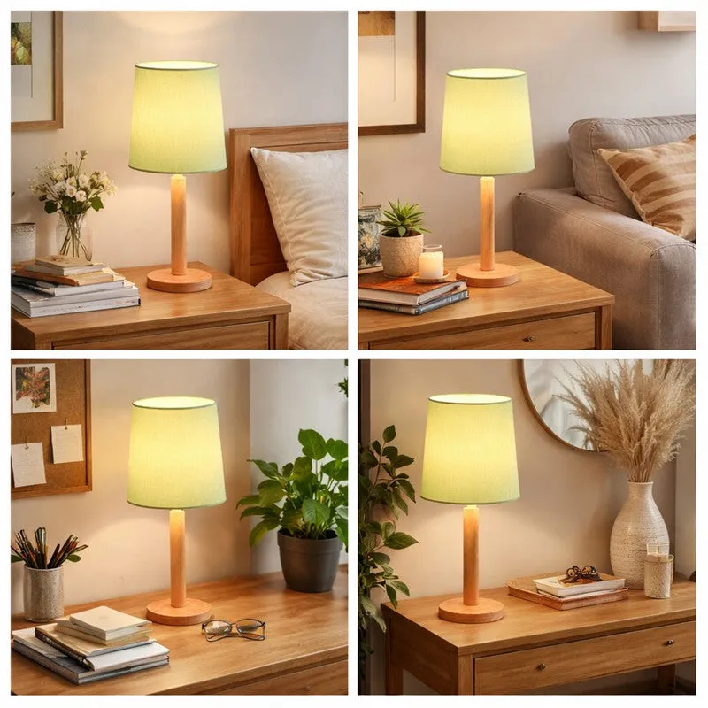 SolidGlow Wooden Table Lamp - Green media 6