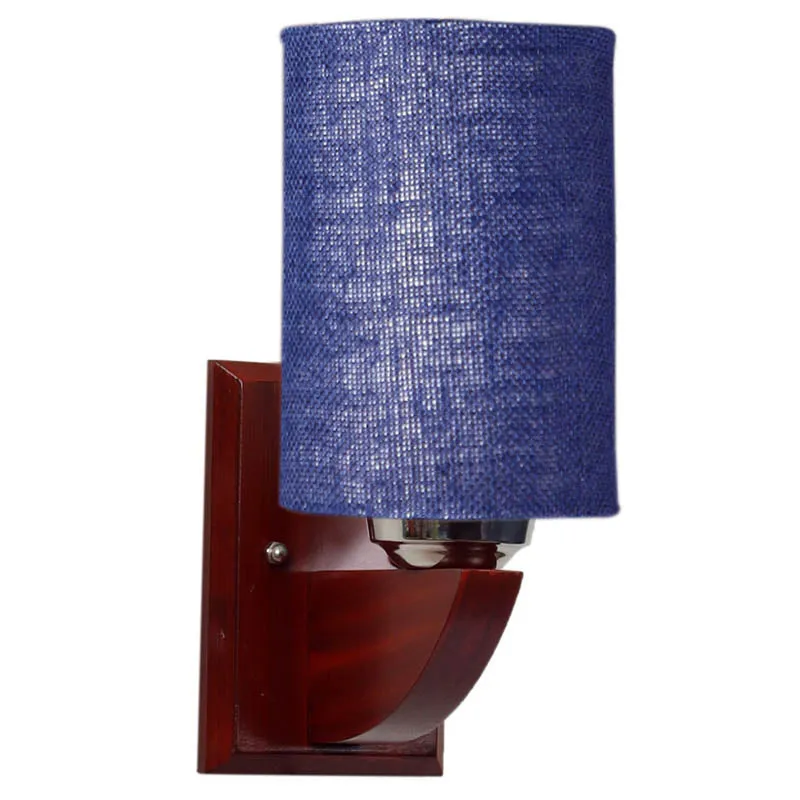 Sunburned Cylindrical Wooden Wall Lamp media 5