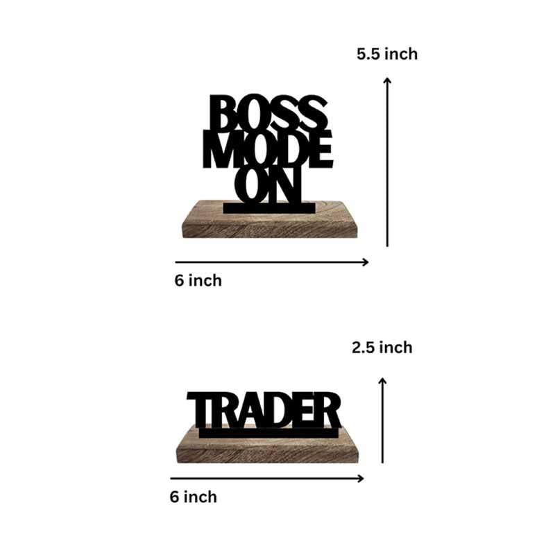 Trader's Triumph Typography Showpiece - Set Of Two media 7