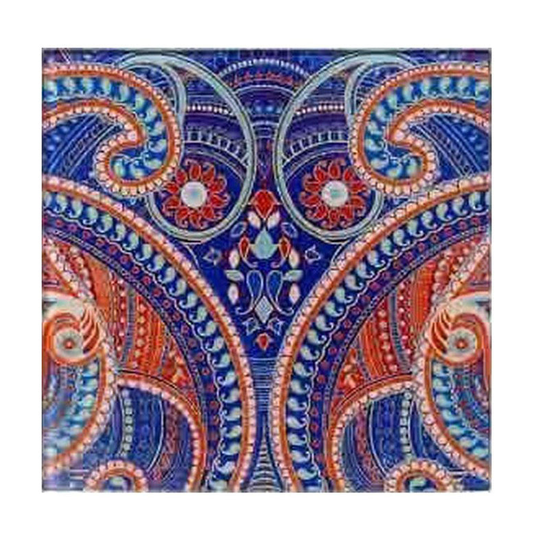Illuminating Paisley Wooden Square Coaster - Set Of Four media 4