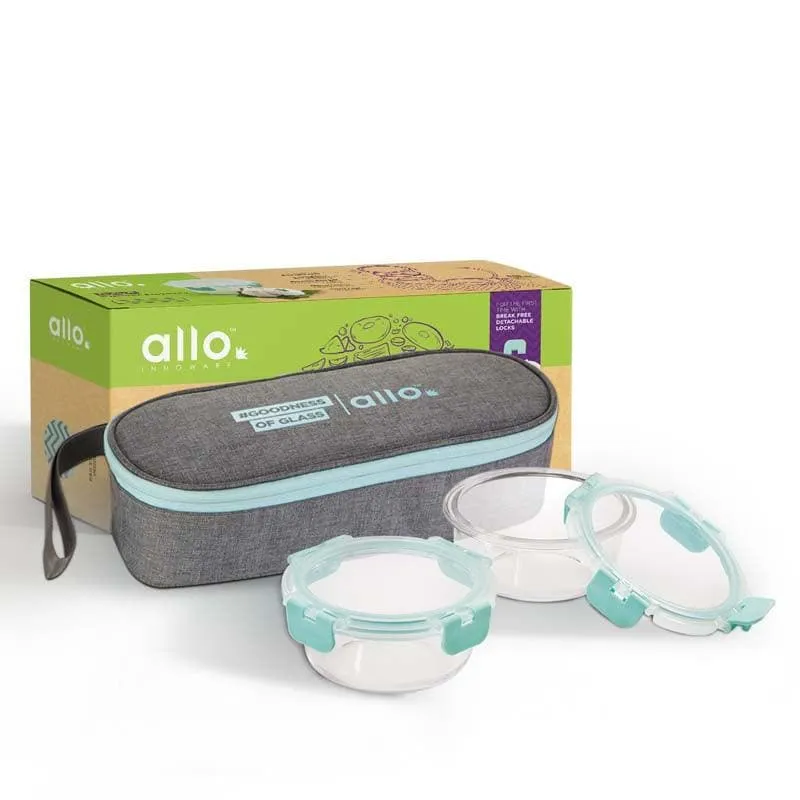 Jonas Lunchbox With Oval Grey Bag (390 ML) - Set Of Two media 6