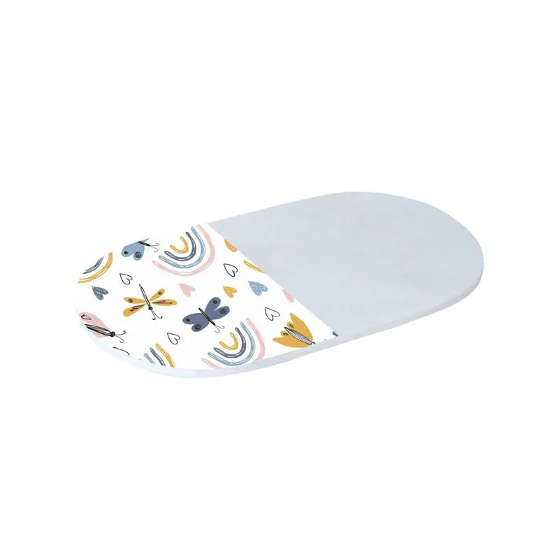 Ovelta Rainbow Printed (Marble,Brass) Marble Platter - Set of Two media 4