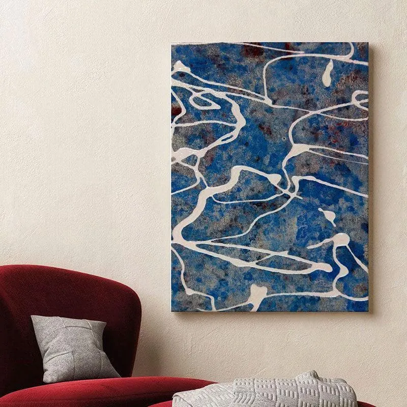 Line Flow Abstract Canvas Wall Painting - Gallery Wrap media 3