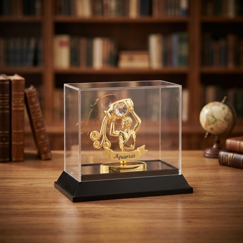 Golden Aquaries 24K Gold Plated Mild Steel Showpiece