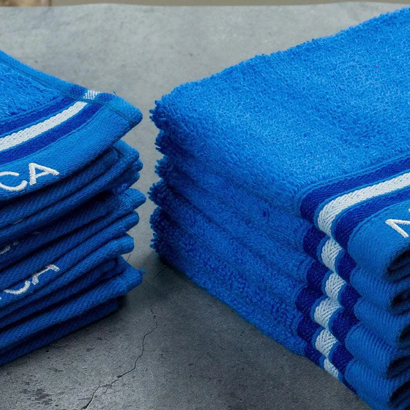 Nautica Dove Down Cotton Face Towel (Blue) - Set Of Twelve media 5