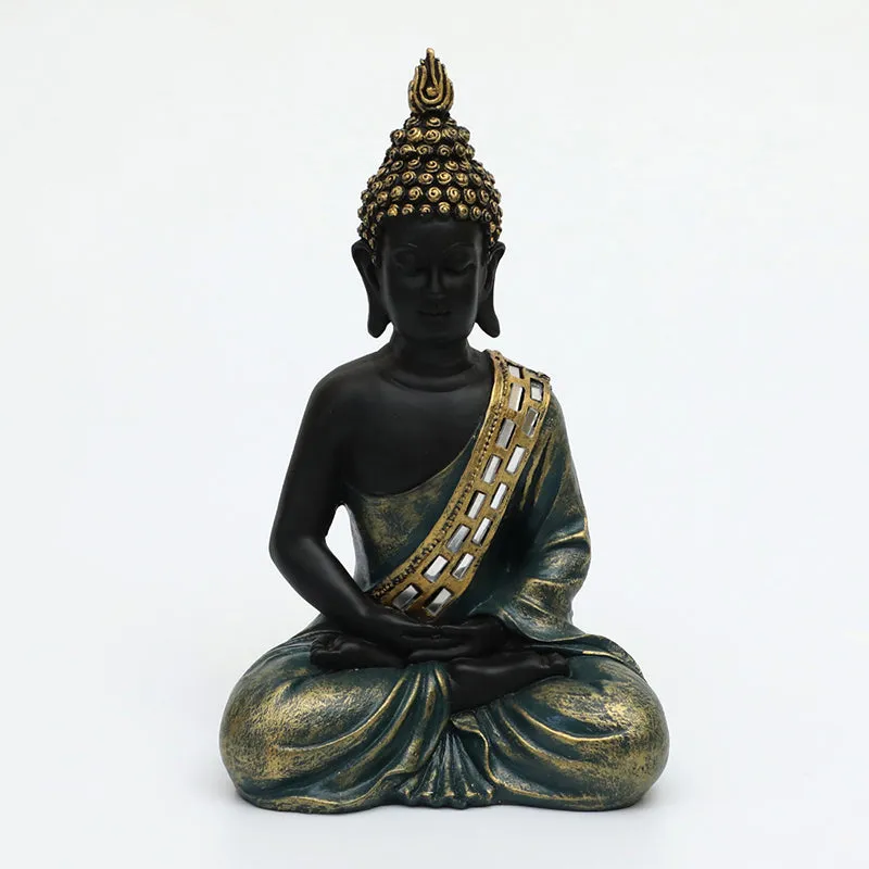 Gautama Buddha Idol - Green media 3