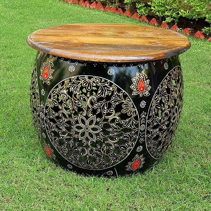 Indrani Iron & Wood Coffee Table media 4