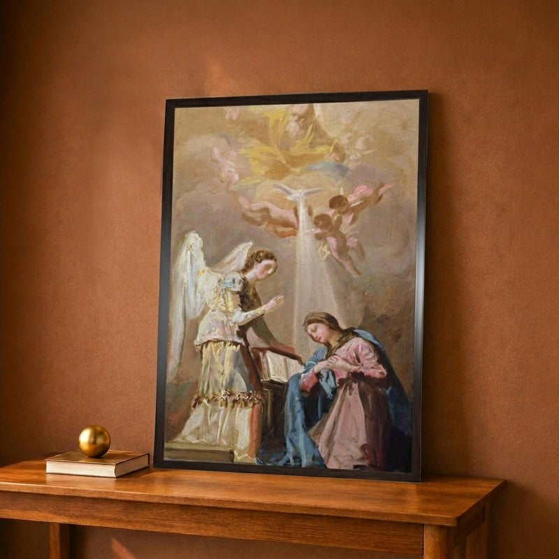 Celestique The Annunciation Canvas Wall Painting - 12 x 18 Inches