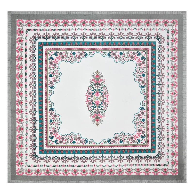Royal Calm Cotton Bedsheet (Pink,Blue,White) - 120 TC media 5
