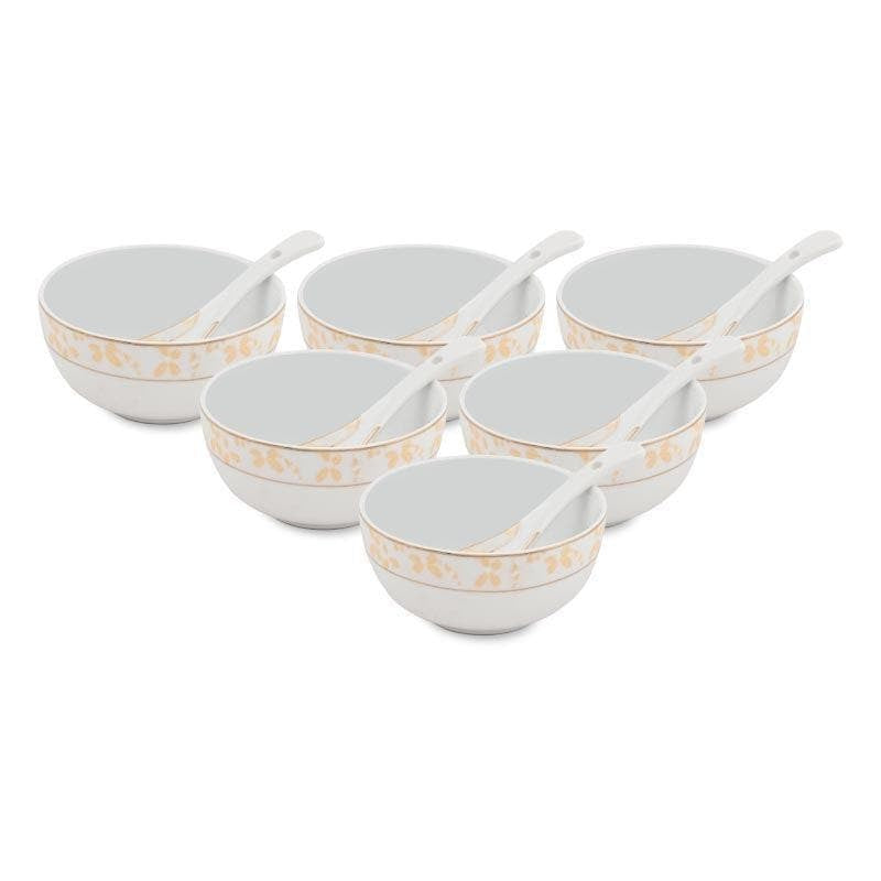 Zennia Gold Soup Bowl - Twelve Piece Set media 3