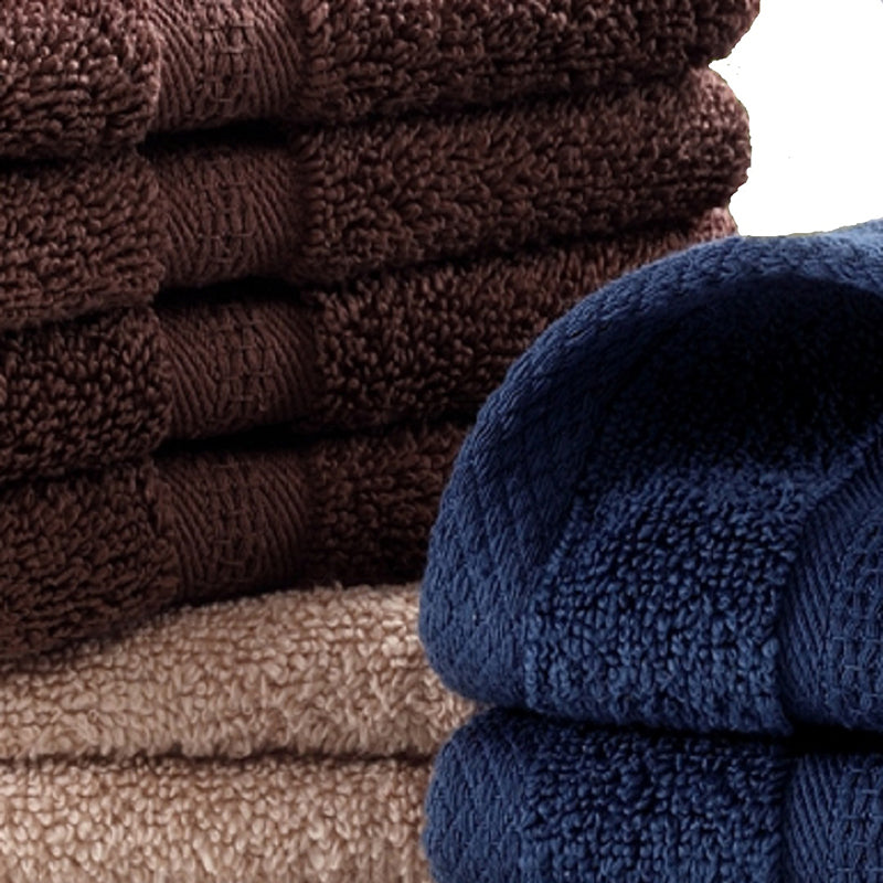 Nuage Cotton Hand & Face Towel (Brown, Beige & Blue) - Set Of Twelve media 6