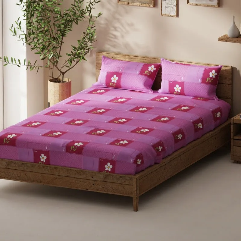 Ruvin Bedsheet (Pink) - 115 GSM media 1