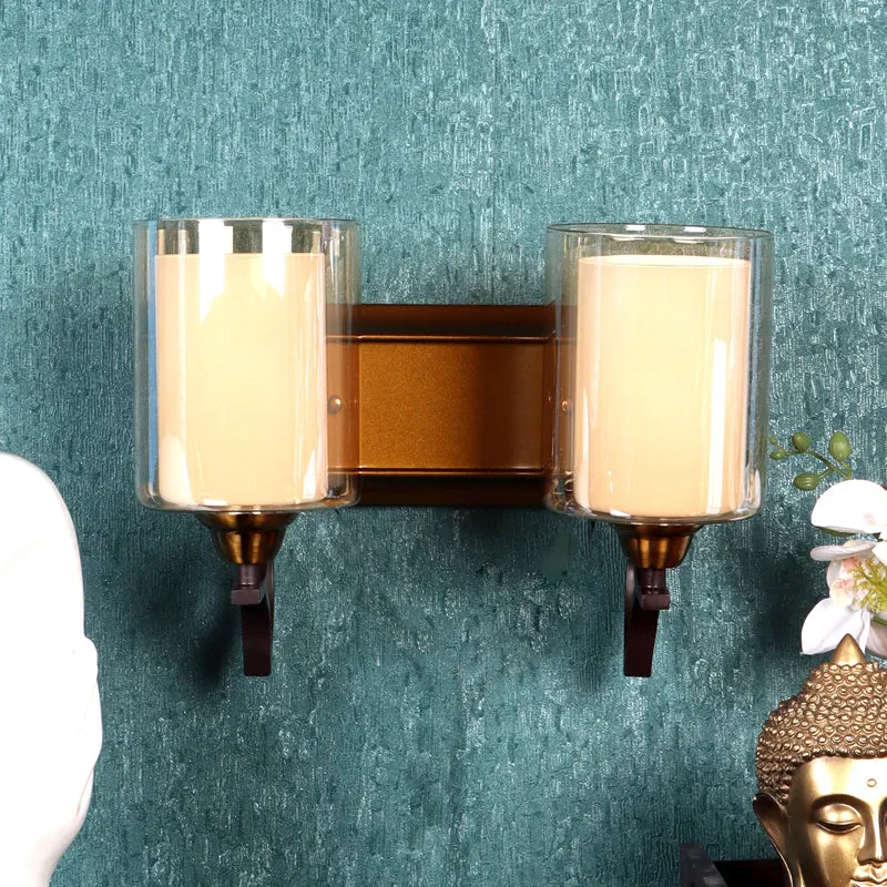 Glen Iron Wall Lamp With Glass Shade media 3