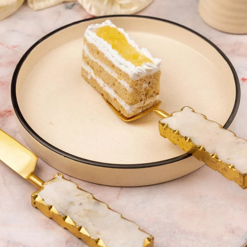 Myle Marble Cake Server & Knife media 4