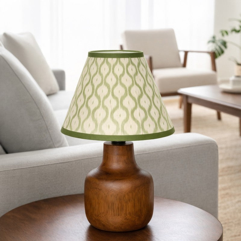 Preston Aura Cotton Table Lamp - Green media 3