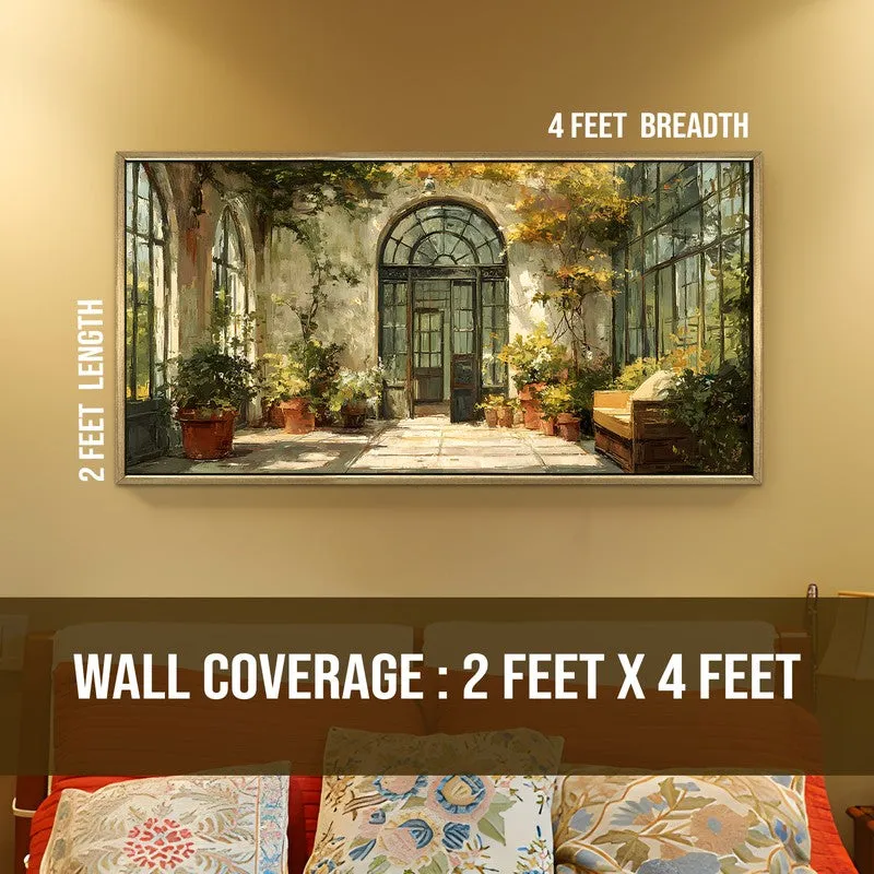 Vintage Garden Conservatory Scene Wall Art media 8