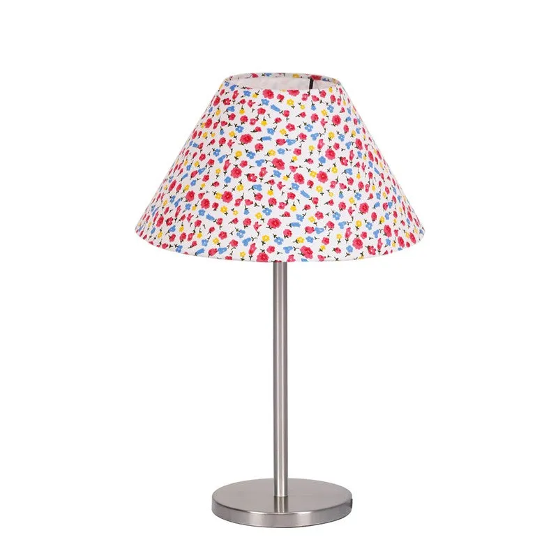 Noctra Zyn Floral Metal Table Lamp - Multicolor media 5