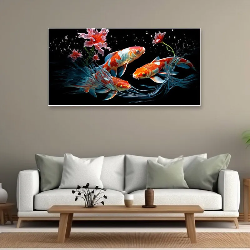 Magical Waters Wall Painting With Frame media 3