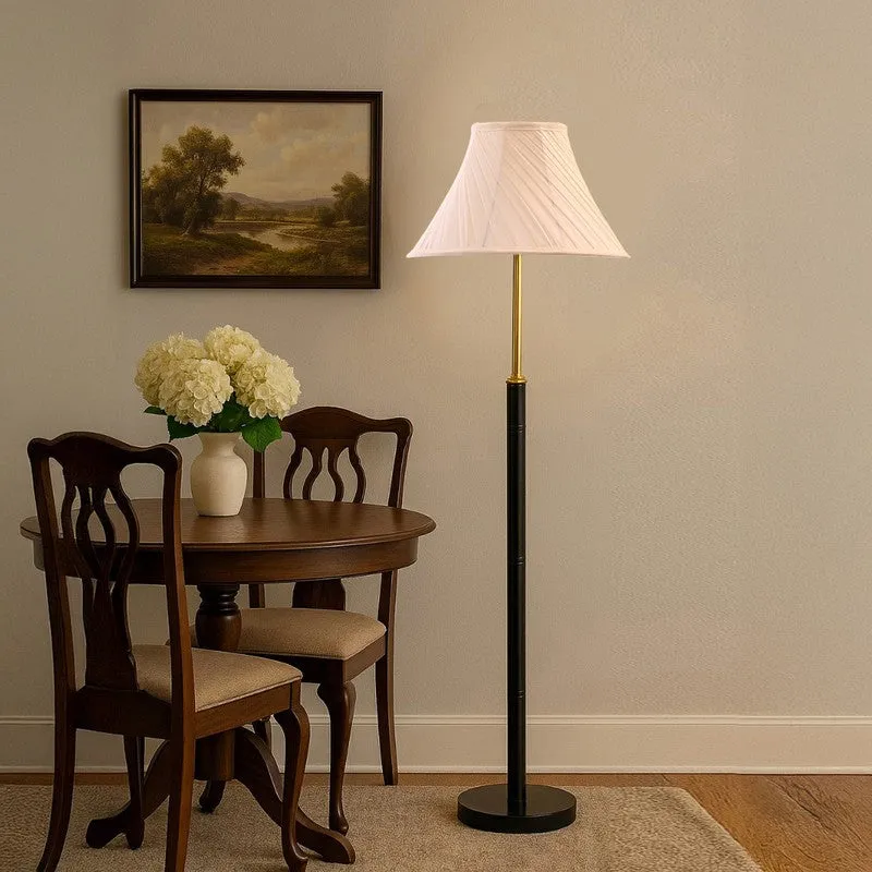 Meadow Leaf Wooden Floor Lamp - White media 4