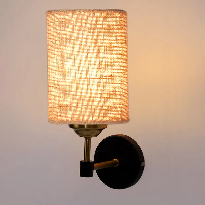 Sienna Sleek Jute Wall Lamp - Beige media 4