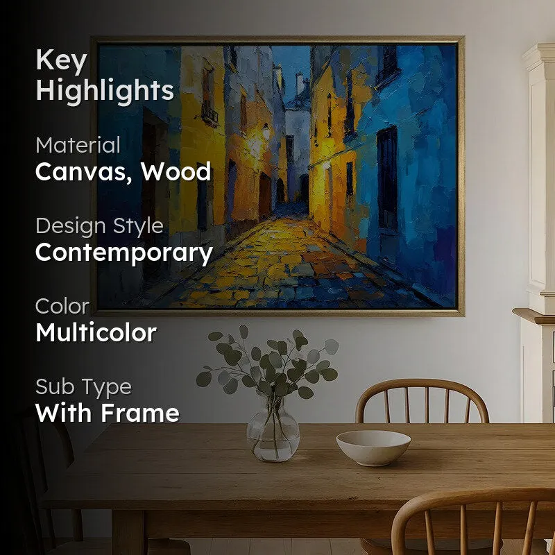 Cobblelight Canvas Wall Painting With Frame media 2