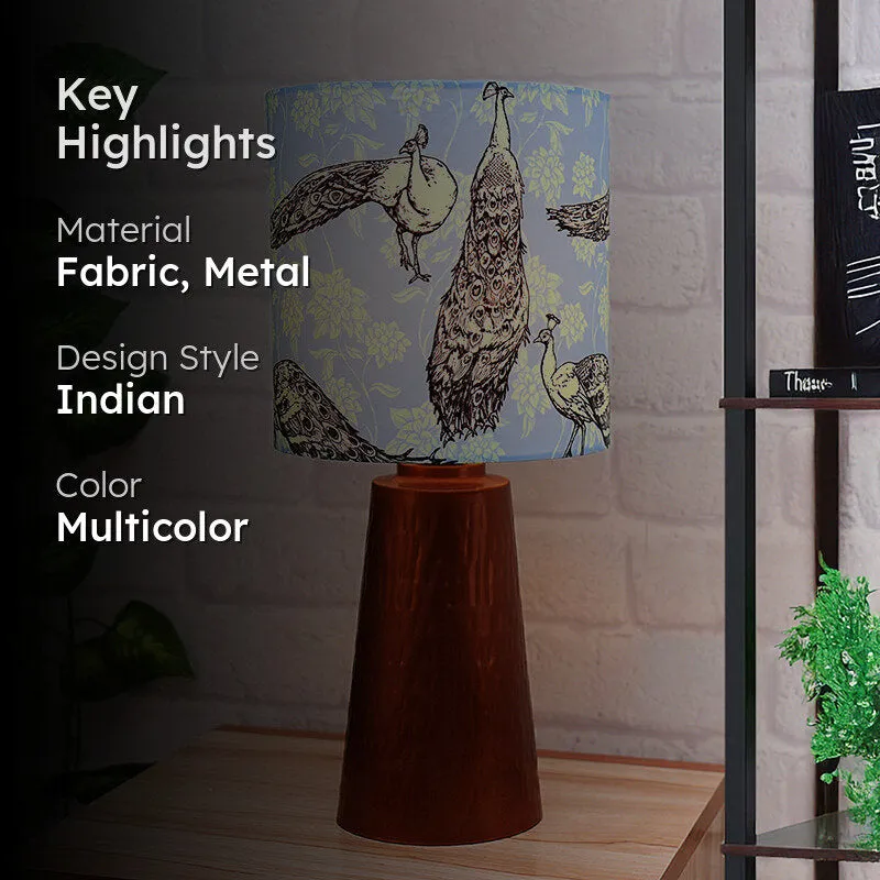 Morni Blunt Fabric Table Lamp - Multicolor media 2
