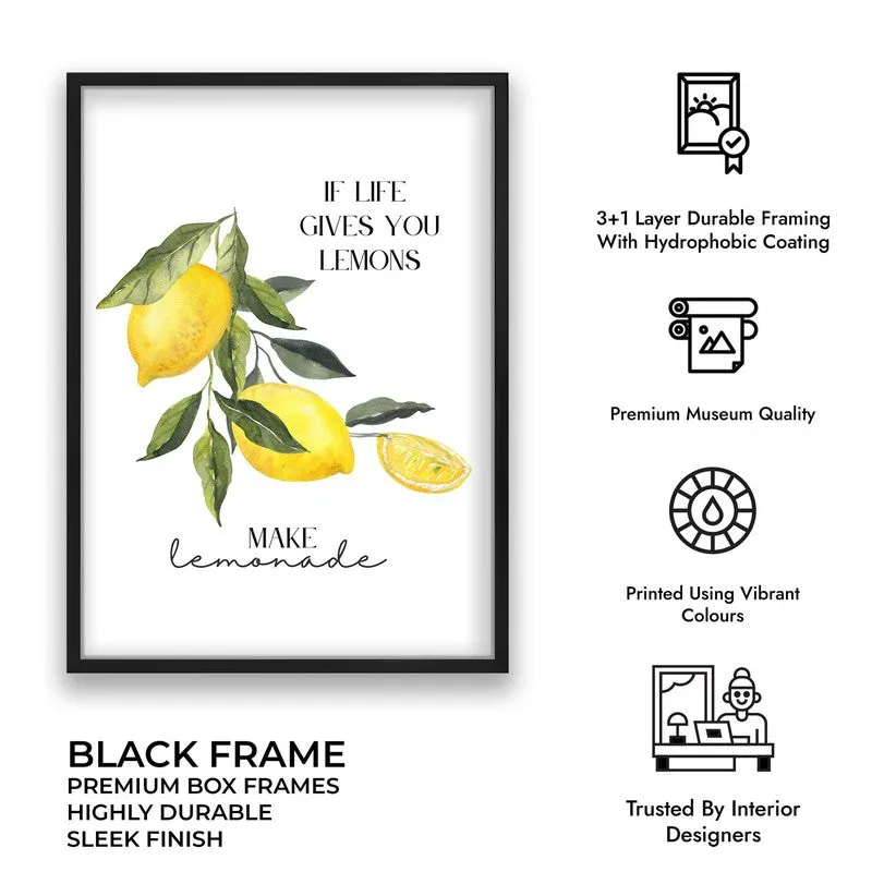 Yelllow Zest Archival Canvas Wall Art - Black media 10