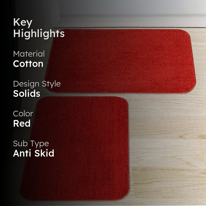 Aldo Anti Skid Bathmat (Red) - Set Of Two media 2