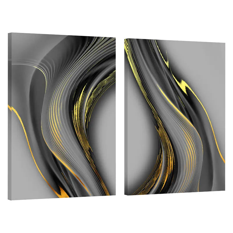 Ulric Cotton Canvas Wall Art - Set Of Two media 4