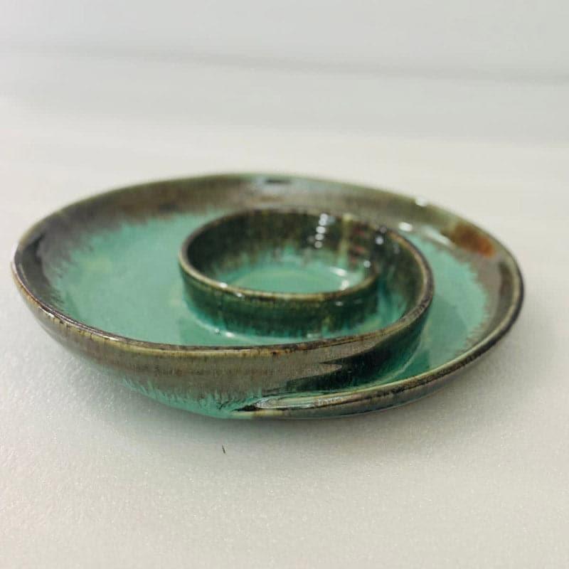 Swirl Swoop Ceramic Platter - Sea Green media 6