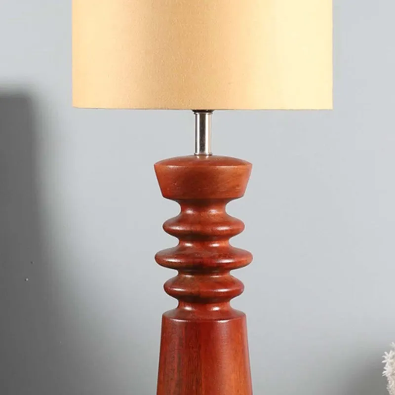 Vellume Wooden Table Lamp - Brown,Beige media 3