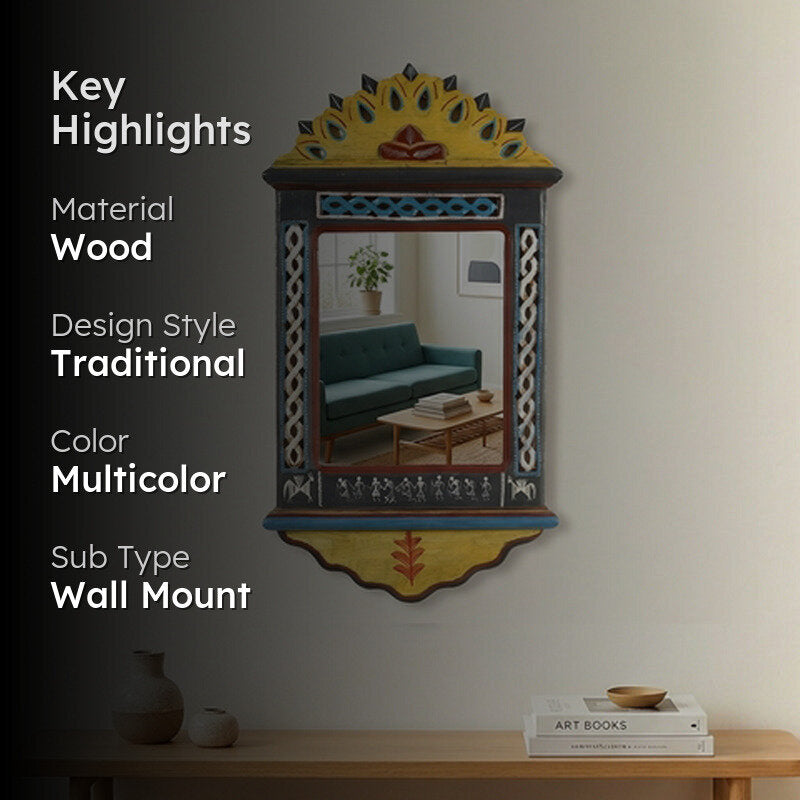 Raamya Handcrafted Jharokha Mirror media 2