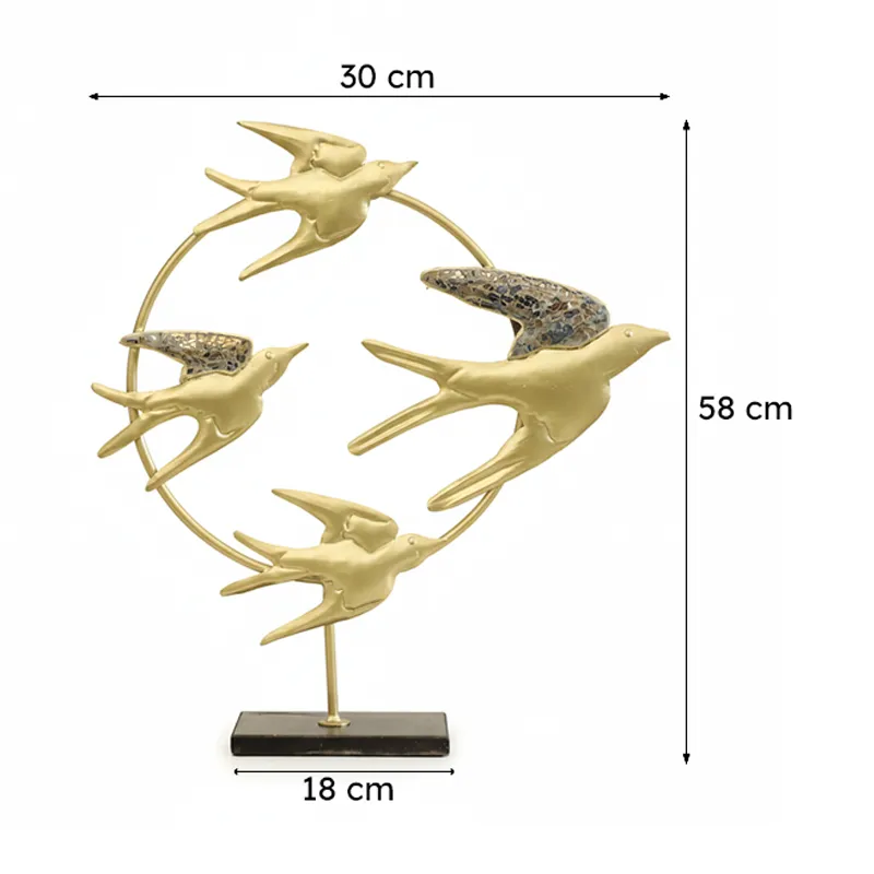 Free Flight Metal Bird Showpiece media 6